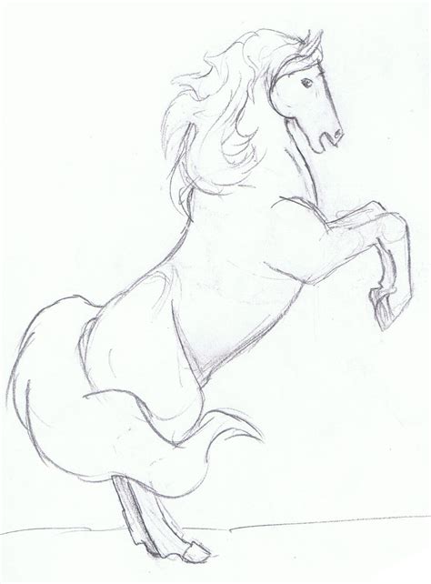 Horses are one of the most popular animals to draw. rearing horse by sandygirl37 on DeviantArt