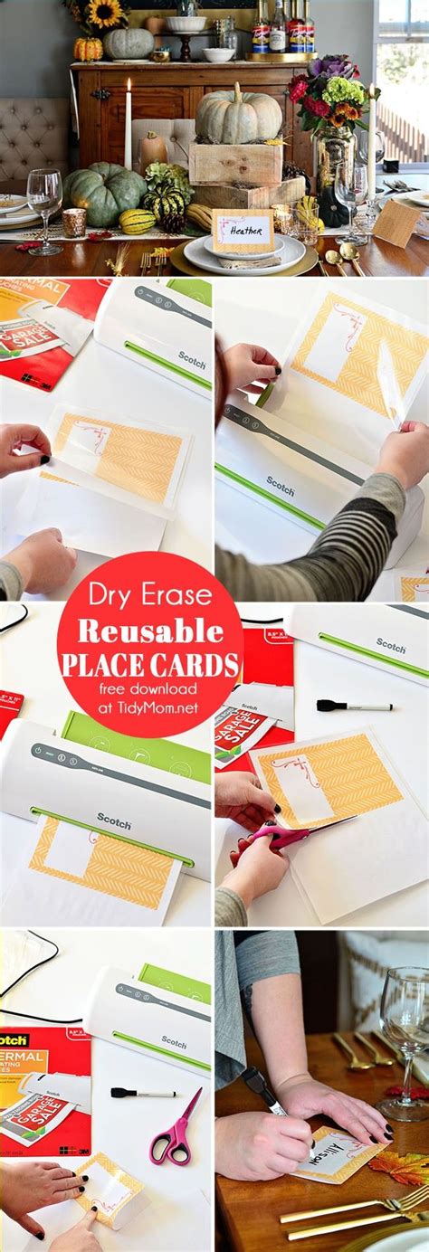 Create your own stunning, diy place cards for free with canva's impressively easy to use online place card maker. Laminated Place Cards DIY | Diy place cards, Diy cards ...