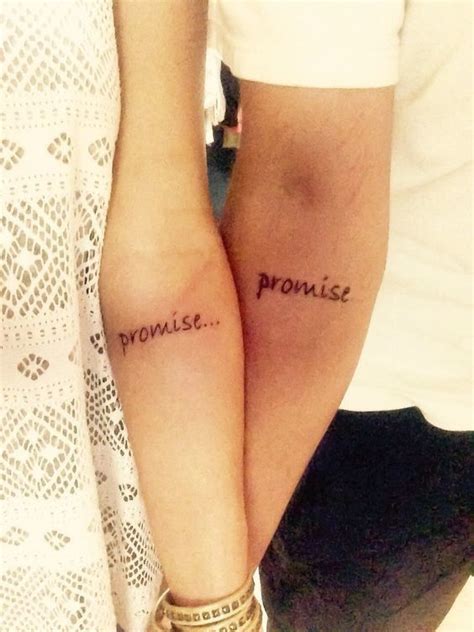 Nearly everyone knows that a relationship isn't officially official until a couple photo has been posted on instagram. Promise - Forget Rings - These Wedding Tattoos Are Way Cooler - Photos #TattooIdeasForCouples ...