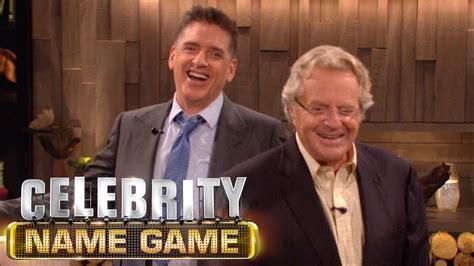 People whose last names start with s. Jerry Springer Has A Tough Time - Celebrity Name Game ...