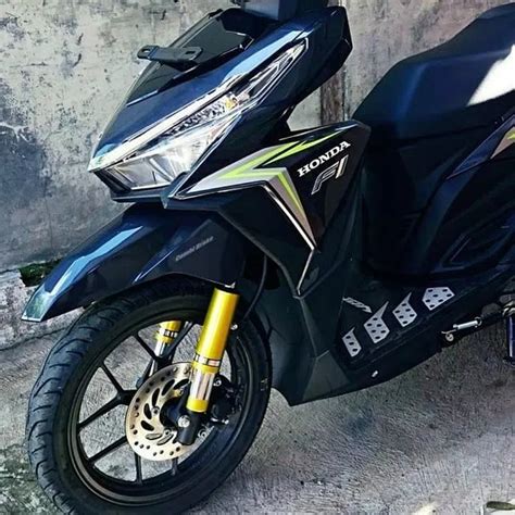 Ingin modifikasi motor matic kamu bisa contek 10 desain ini. Klau Honda Beat Pake Cover Shock Gini Tampilannya | MASBRO7