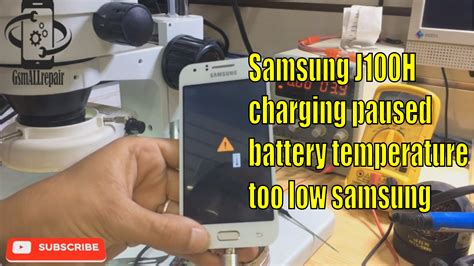 Visit service centre & get your device checked / fixed. SAMSUNG J100H CHARGING PAUSED BATTERY TEMPERATURE TOO LOW