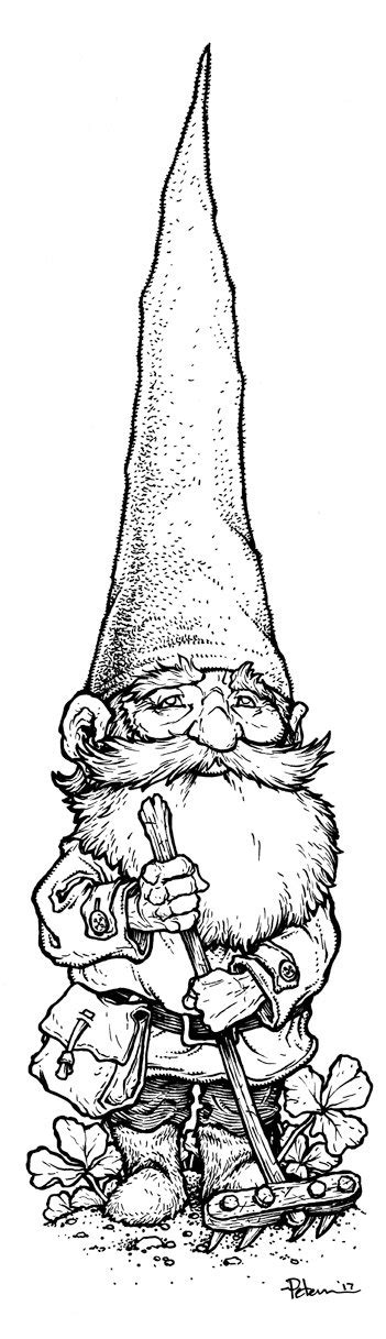 Maybe you would like to learn more about one of these? Image of Gnomevember the 2nd | Gnome garden, Gnomes, Drawings