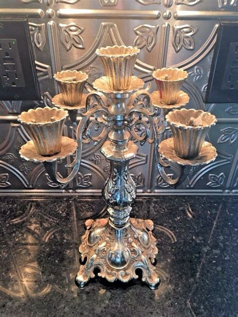 Target.com has been visited by 1m+ users in the past month Antique Victorian Candelabra Cast Iron Silver 5 Candle ...