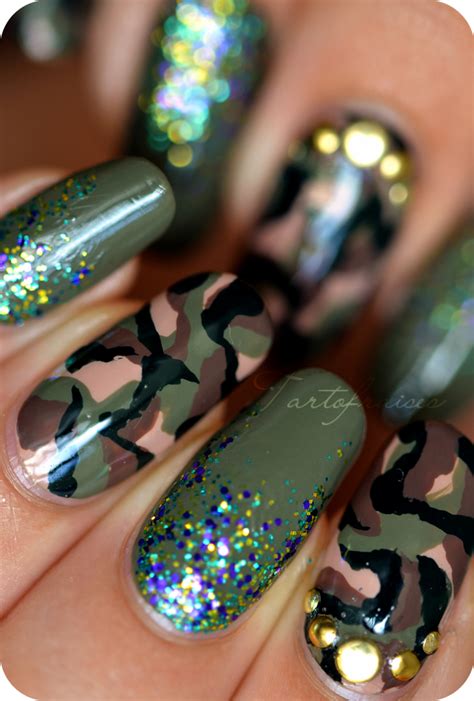 Check spelling or type a new query. Nail art Army camouflage militaire | Camo nails ...