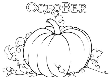 The coloring can be easily matched for adults. October Coloring Pages. 30 Images of Autumn Free Printable