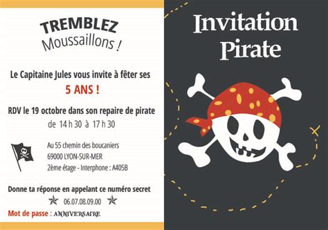 Anniversaire Pirate 5 Ans