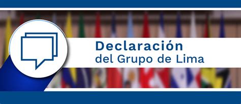 The latest tweets from grupo de lima (@thelimagroup). Declaración del Grupo de Lima | Cancillería