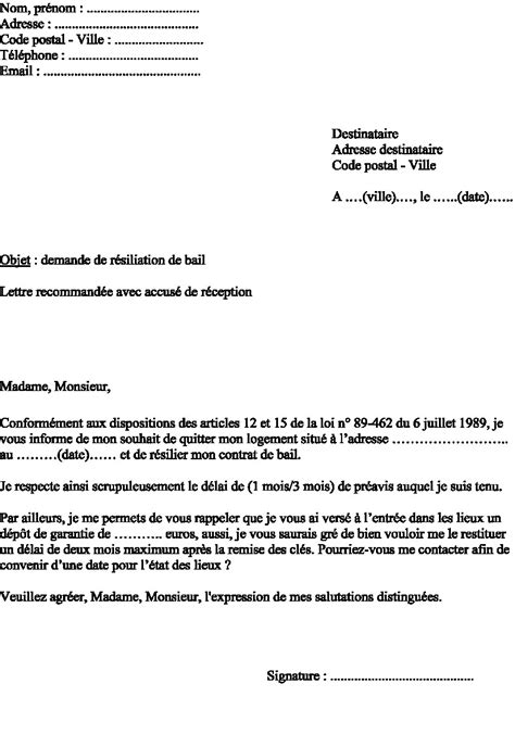 Lettre envoyée en recommandé avec accusé de réception via maileva, filiale de la poste, et distribuée par le facteur au destinataire. Lettre Type Resiliation Bail Meuble - davidreed.co