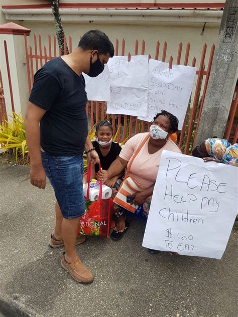 If they have a total freak out trying taking baby steps backwards. 'Please help my children to eat' - Trinidad Guardian