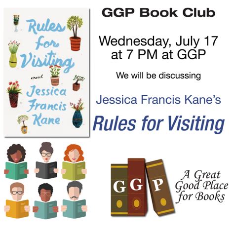 Another method is to choose 3 to 5 books and put it up to a vote. GGP Book Club: Rules for Visiting | A Great Good Place for ...