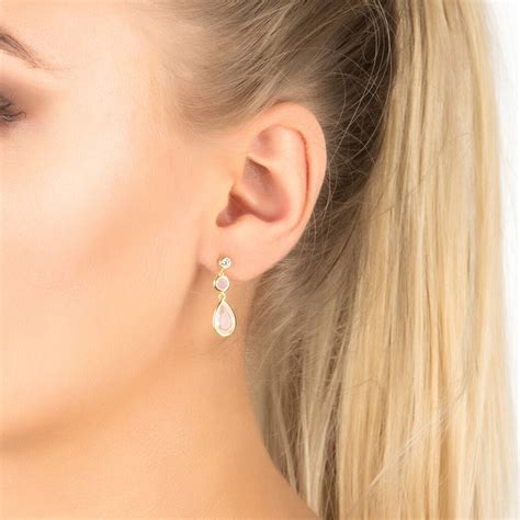 Tuscany Double Gemstone Drop Earring By Latelita London ...