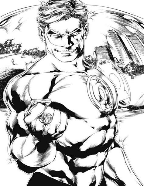 The coloring page features the logo or symbol of the green lantern corps. Green Lantern Coloring Pages 5 | Linterna verde, Dibujos ...