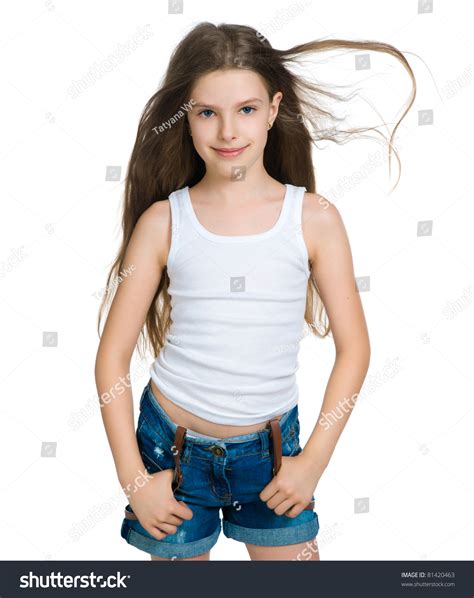 Find girls in workout attire, at the holidays, with scenic backdrops, relaxing at the pool and more. Little Girl Stock Photo 81420463 : Shutterstock