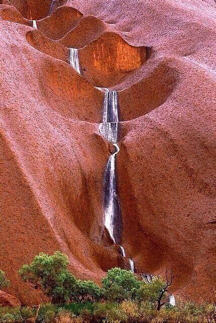 The new tourism australia campaign has just been launched, featuri. Uluru Waterfall, Australia ... google earth pics ...