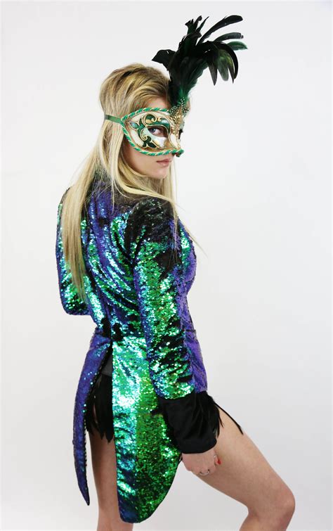 A french catholic tradition, and now america's version of carnival, mardi gras is one part masquerade ball, one part parade, and one part pub crawl. Halloween Costume Inspo, Love Khaos Sequin Tail coat. # ...