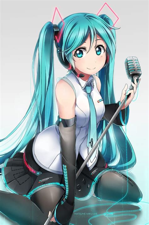 Discover more posts about blouse, minidress, crop top, boots, denim skirt, sundress, and skirt. long hair, Blue hair, Blue eyes, Anime, Anime girls, Vocaloid, Hatsune Miku, Headphones ...