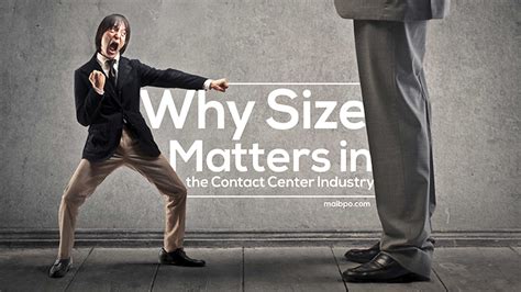 Size matters is a puzzle, stealth, platformer which relies heavily on size. Why Size Matters for Contact Centers