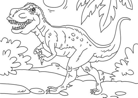 Kleurplaat tyrannosaurus rex gratis kleurpaginas om te kleurplaat dinosaurus 54 allerbeste dinosaurus kleurplaten nieuw. T Rex Is Very Strong Dinosaurus Coloring Page : Color Luna