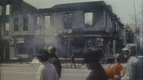 Trump raised his fist towards cops as he walked between lines of riot police in. PHOTOS: Remembering the 1968 Washington DC riots following ...