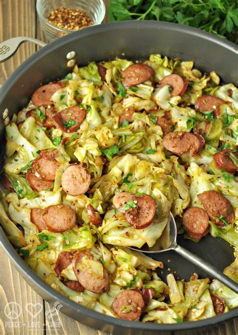 Cabbage has a particular flavor of its own, but it can take on flavors and seasonings really well. LOW CARB FRIED CABBAGE WITH KIELBASA RECIPE - Yummy Recipe ...