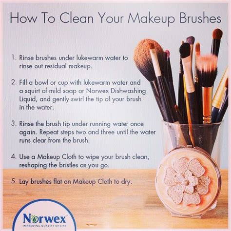 Are you having some specific. brushes with norwex detergent ... | How to clean makeup ...