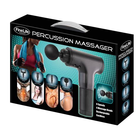 What are the benefits of percussion massage? 6 Speed Rechargeable Percussion Massager with 4 ...