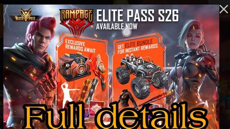 How to purchase elite pass season 32. ELITE PASS S26 FULL DETAILS || GARENA FREE FIRE 2020 # ...