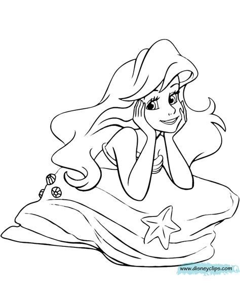 My daughter loves ariel and eric. ariel-coloring.gif (720×920) | Ariel coloring pages ...