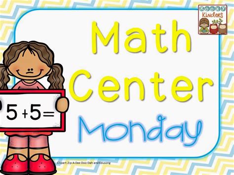 Math projects are a great way to do this. Math Center Monday | KookyKinders