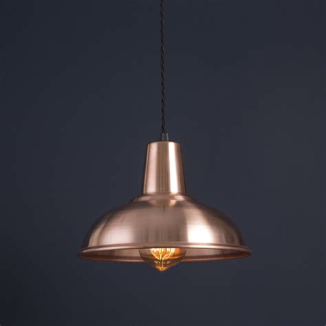 Copper pendant lighting is perceived to have been used as far back as the time period around revolutionary war. "Buckingham" Solid Copper Pendant Light - 230mm - Made in ...