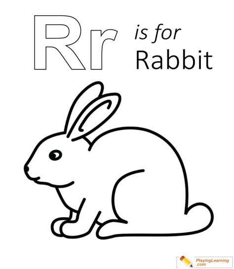 13 september 2020 by admin. R Is For Rabbit Coloring Page | Free R Is For Rabbit ...