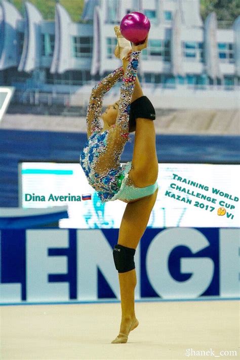 Dina averina, 22, scored 107.650 overall (hoop, ball, clubs, and ribbon). Dina AVERINA (Russia) ~ Ball training for World Challenge ...