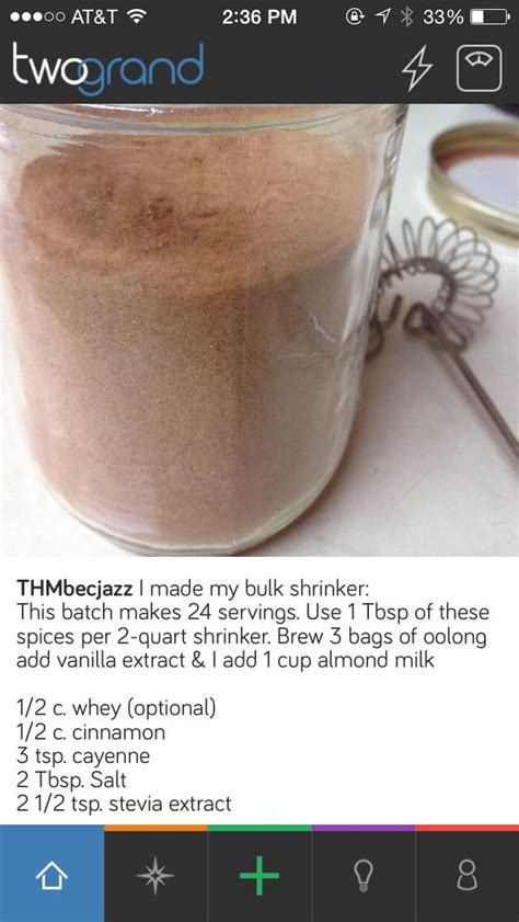 See more ideas about trim healthy momma, trim healthy, thm recipes. THM Shrinker bulk dry ingredients: 1/2 c. whey, 1/2 c ...