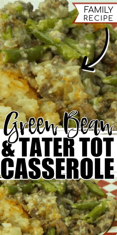 It is a very popular side dish for thanksgiving dinners in the united states. Green Bean and Tater Tot Hamburger Casserole is an easy ...