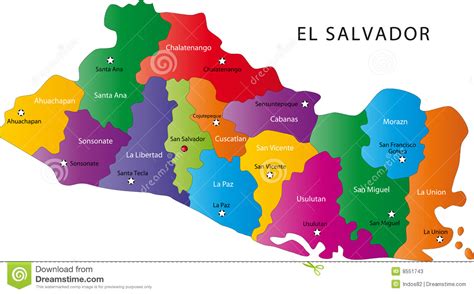 El salvador map fonda ilustrācija. Salvador-Karte vektor abbildung. Illustration von konzept ...