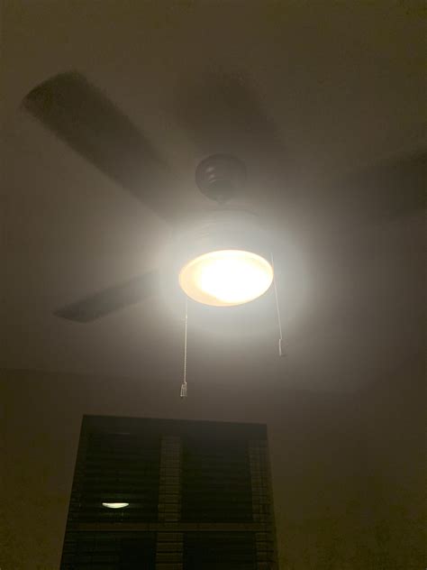 If you have a light installed with your fan, it will blink and stay on. Why is this light in my room so dim? What's the wattage on ...