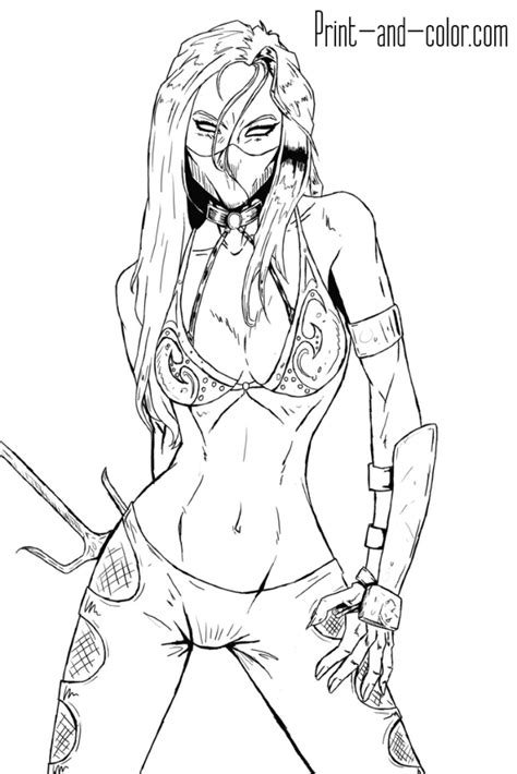 Signup to get the inside scoop from our monthly newsletters. Mortal Kombat coloring page Mileena 2 | Mortal kombat art ...