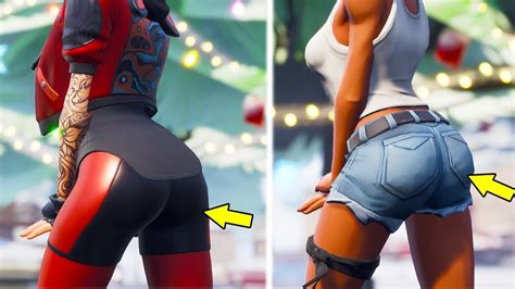 Fortnite comes with different emotes (dances) that will allow users users can choose from the six (6) emotes available and equip themselves with the ones that will be more useful to them on the battlefield. THICC LYNX (STAGE 1) WITH RED LEGGINGS vs CUTE CALAMITY ...