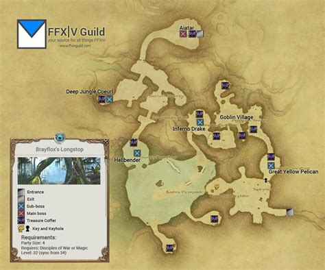 Desynthesis leveling and endgame guide. FFXIV-ARR-Brayflox-Longstop-Map - FFXIV Guild