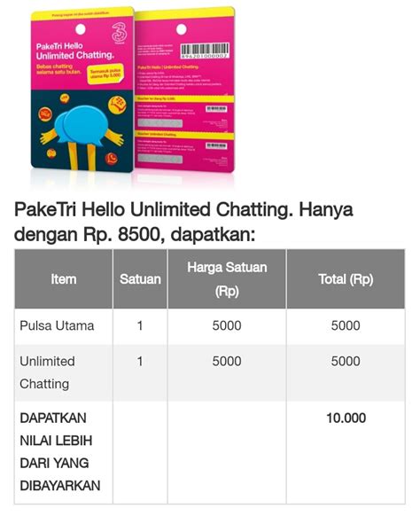 Kenapa Paket Chat Tri (3) Tidak Ada Lagi? Baca Ini ...