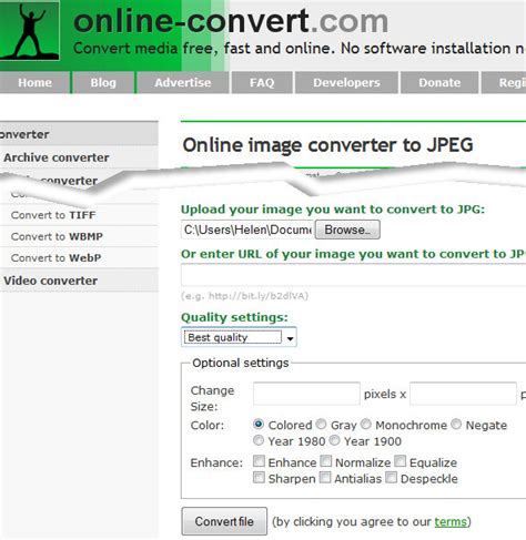 Click on 'choose option' and wait for the process to complete. Converting PDF to JPG « projectwoman.com