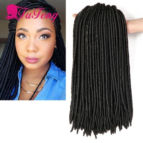 Bellami 18 hair extensions are available in black, brown, red, blonde, and ombre and are premium 100% remy hair extensions. Faux Locs Crochet Hair Extensions Black Dreadlocks 18 Inch ...