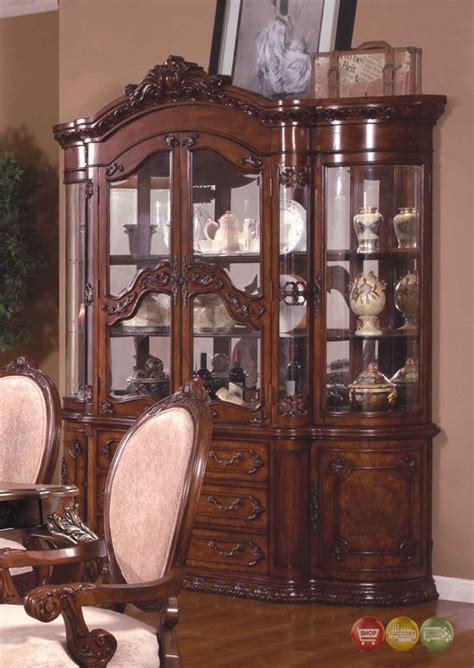 Maybe you would like to learn more about one of these? Ornate Traditional China Cabinet With Antique Brown Finish ...