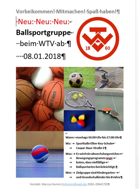 Video file recorded by windows media center, a program used to play multimedia content and record tv shows; Neue Ballsportgruppe beim WTV - Wesel