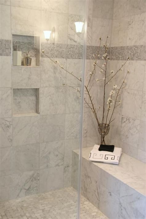 Also, the shower glass needs to be installed tight on all sides and sealed with a gasket to prevent the steam from escaping. Nice 50+ Charming Bathroom Shower Tile Ideas ...