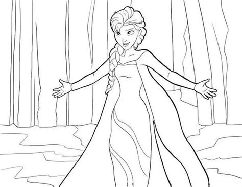 Frozen is a disney favorite for children and adults! Frozen Elsa Coloring Page Let It Go di 2020