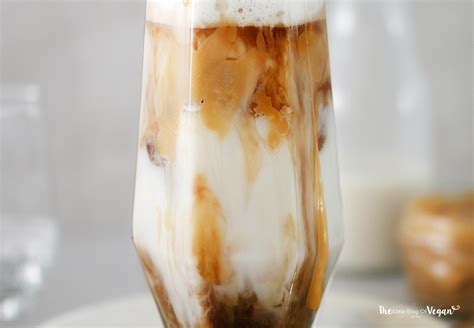 I am especially sharing this recipe for those coffee lovers who are trying to cut sugar and maintain their weight this year. Homemade Caramel Iced Latte Recipe | The Little Blog Of Vegan