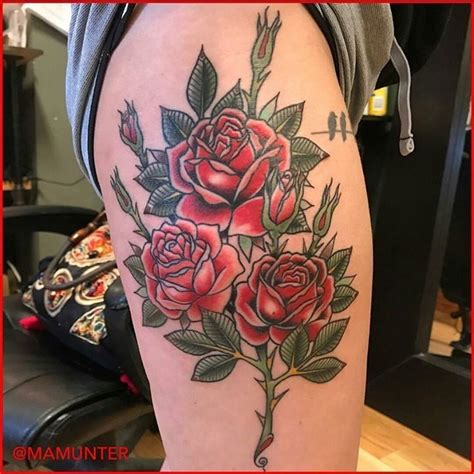 Yourself in a floral abyss. Roses Tattoo by Mike from Hunter Gatherer Tattoo ...