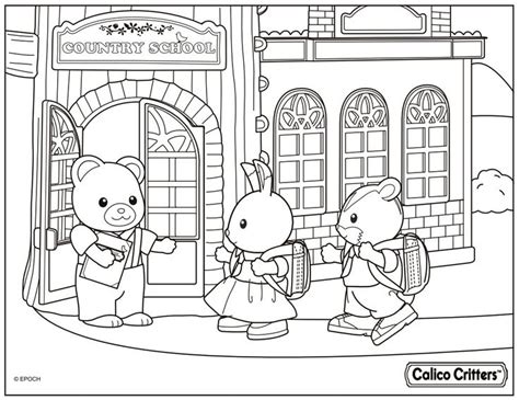View and print this rabbits coloring page for free by clicking the print button below. Calico Critters Teacher Arthur Cuddle Bear (left) greets ...